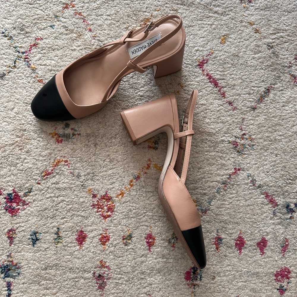 Steve Madden size ten cap toe pumps, worn fewer than five times!